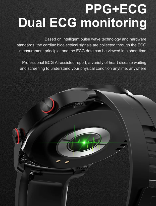 HW20 ECG+PPG Smartwatch con Chiamata Bluetooth