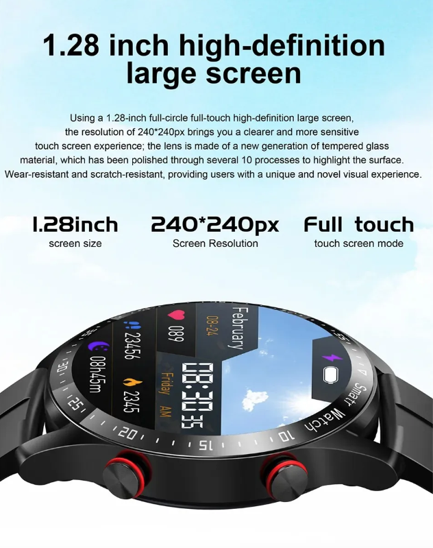 HW20 ECG+PPG Smartwatch con Chiamata Bluetooth