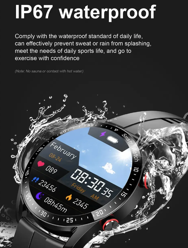 HW20 ECG+PPG Smartwatch con Chiamata Bluetooth