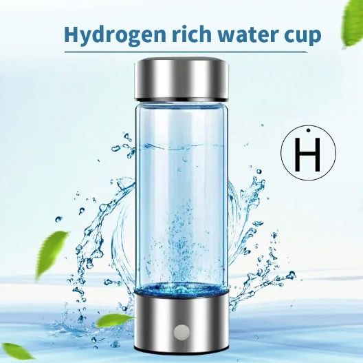 Tazza d'acqua portatile con generatore di idrogeno, ionizzatore e filtro, elegante, 420 ml, migliora l'idratazione e i livelli di antiossidanti