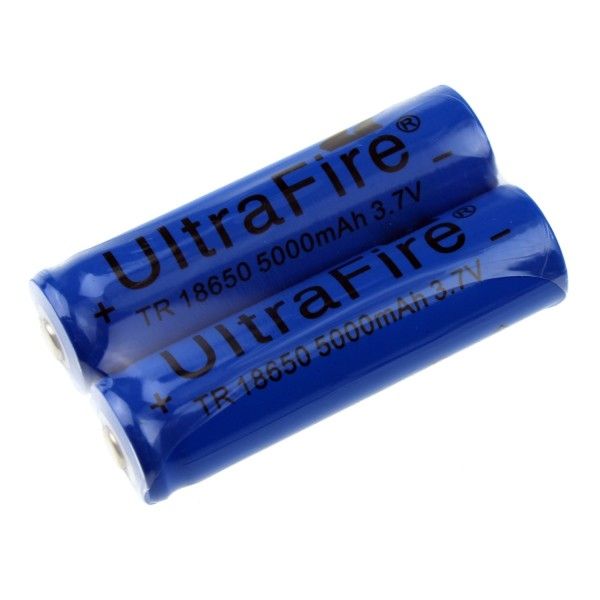 Ultrafire TR 5000mAh 3.7V 18650 Batteria Ricaricabile agli Ioni di Litio Soluzione di Alimentazione Premium per Avventure all'Aperto