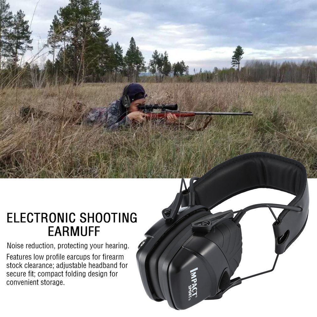 IMPACT SPORT Paraorecchie tattico elettronico per tiro sportivo, protezione uditiva per sport all'aperto con amplificazione del suono