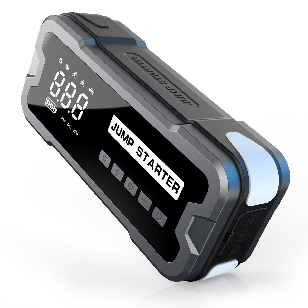 Power Bank di avviamento e caricabatterie portatile con corrente di picco di 2000A, design compatto per problemi di batteria auto