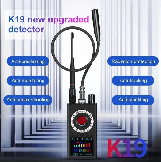 K19 Rilevatore di Segnali RF Senza Fili e Localizzatore GPS - Dispositivo di Sicurezza Compatto per la Protezione della Privacy e Rilevamento di Sorveglianza