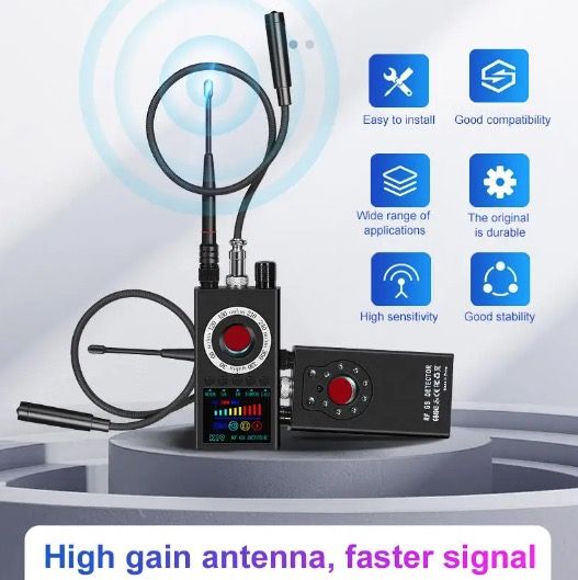 K19 Rilevatore di Segnali RF Senza Fili e Localizzatore GPS - Dispositivo di Sicurezza Compatto per la Protezione della Privacy e Rilevamento di Sorveglianza