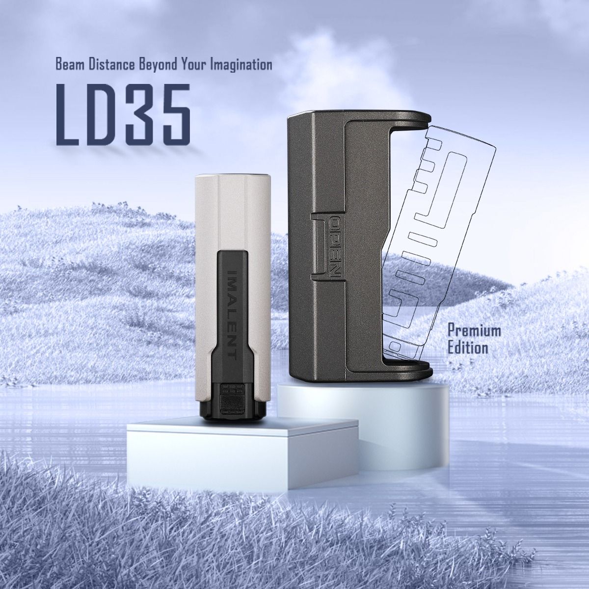 IMALENT LD35: Torcia EDC 1200 Lumen LED, Ricaricabile Type-C. Potente, Compatta e Portatile!