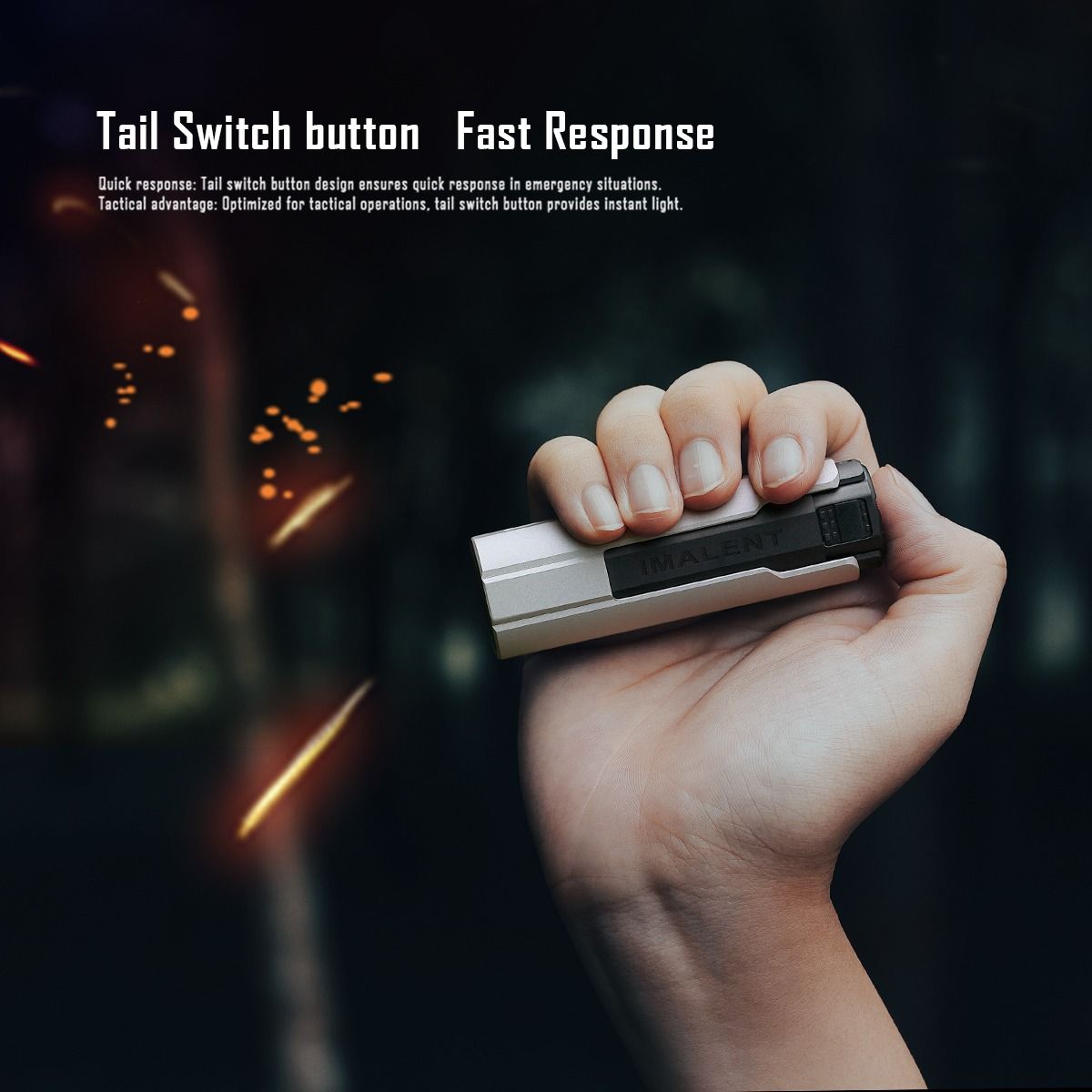 IMALENT LD35: Torcia EDC 1200 Lumen LED, Ricaricabile Type-C. Potente, Compatta e Portatile!