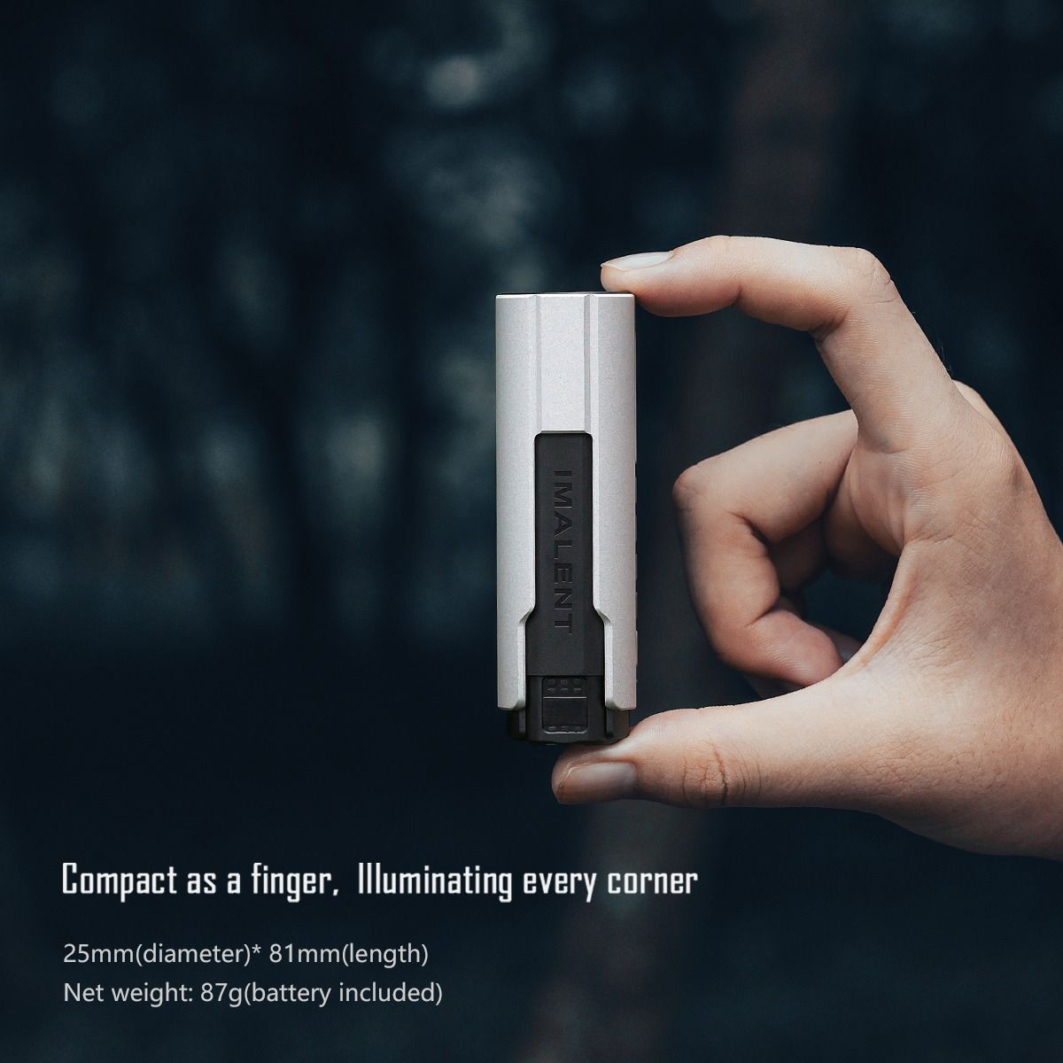 IMALENT LD35: Torcia EDC 1200 Lumen LED, Ricaricabile Type-C. Potente, Compatta e Portatile!