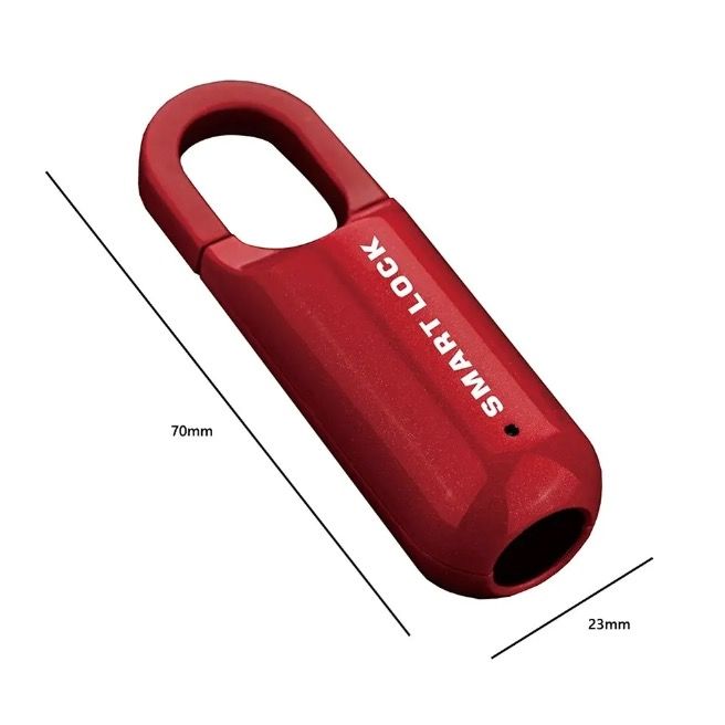 Lucchetto mini con impronta digitale, sblocco rapido, accesso senza chiave, lucchetto resistente con design leggero per la sicurezza nei viaggi.