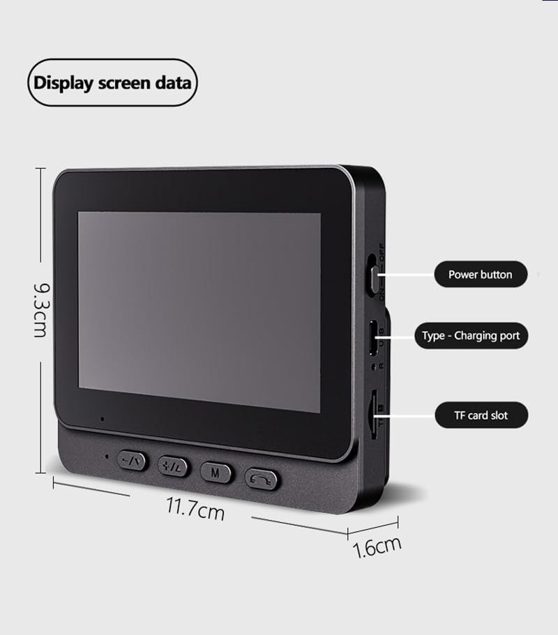 Videocitofoni Wireless con Schermo Monitor Impermeabili Audio Bidirezionale Senza Abbonamento Senza Necessità di WiFi