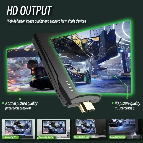 Console per Videogiochi M8 Controller Wireless 2.4G Giochi Retrò 4K Biblioteca di Giochi con PS1 Atari SFC 3000 o 10000 Giochi per un'Epica Esperienza di Gioco Immersiva