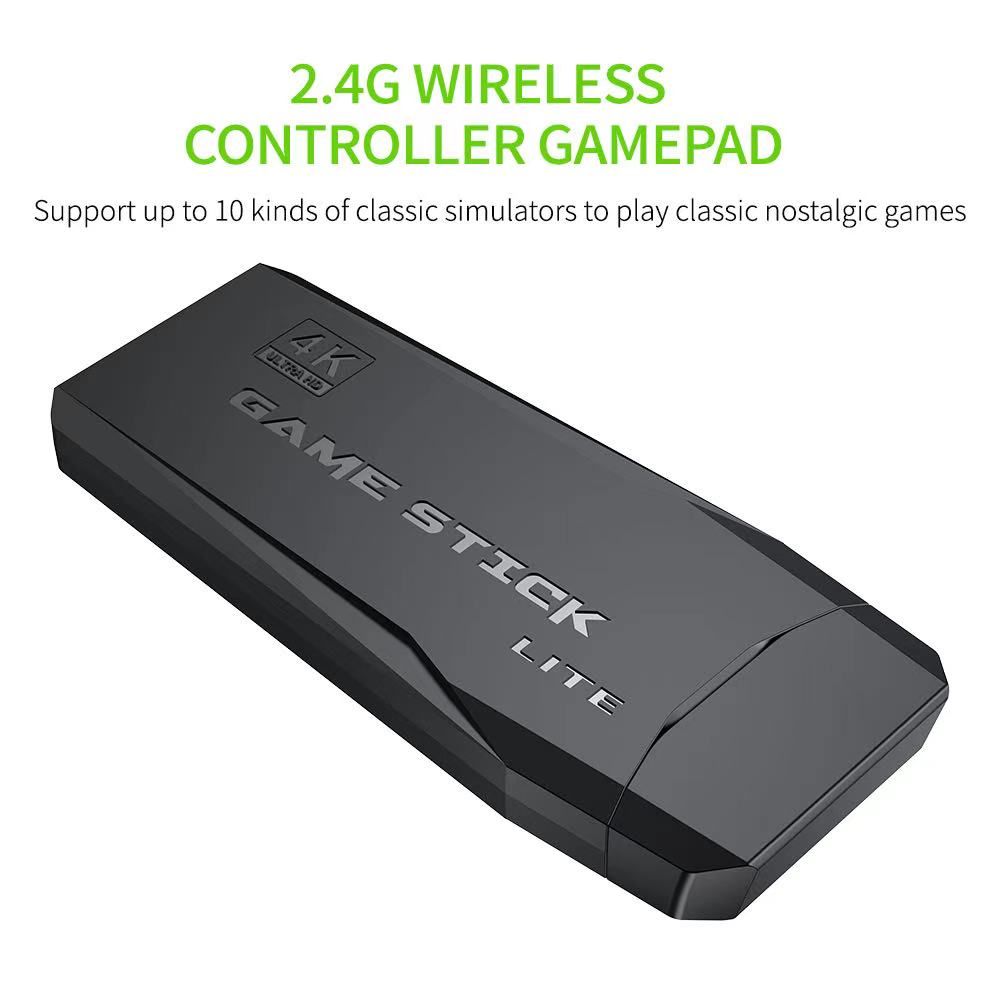 Console di gioco retrò con doppio controller wireless 2.4G, 10.000 giochi, 64 GB, classici PS1 e GBA, 4K, regalo di Natale