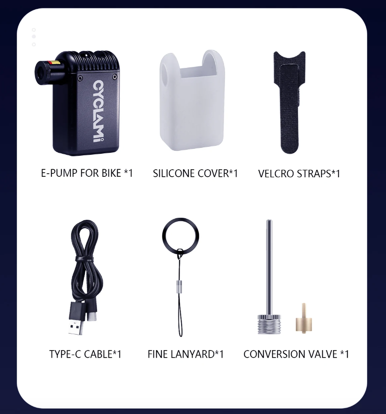 A2 Mini Pompa Aria Elettrica Senza Fili Gonfiatore Portatile per Bicicletta Valvola Presta Schrader Attrezzatura Ciclismo Leggera