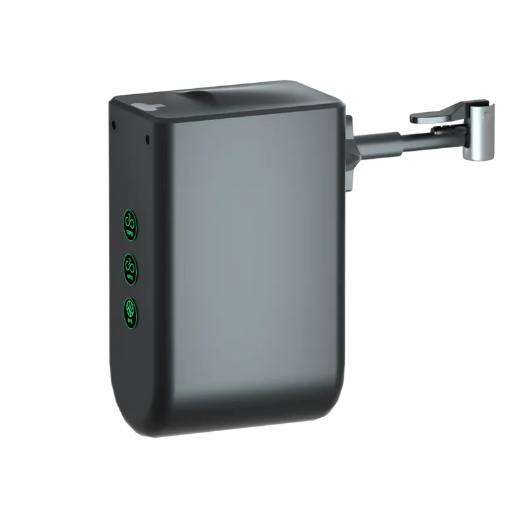 HT09 Mini Pompa per Bici, Pompa Elettrica Portatile con Sensore di Pressione ad Alta Precisione e Design Leggero