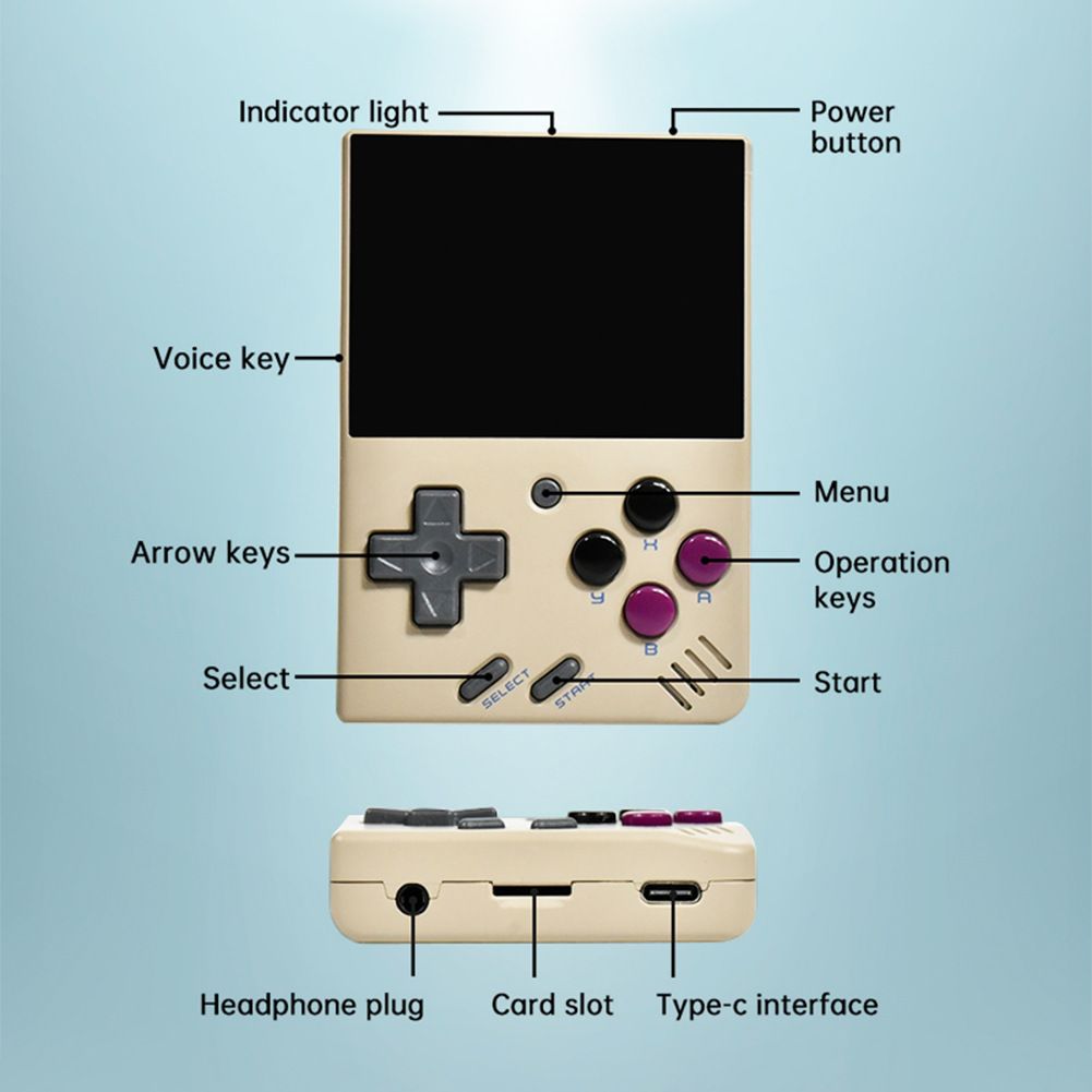 Console portatile per giochi retrò MIYOO Mini Plus, schermo IPS da 3,5 pollici, leggera, videogiochi classici compatti