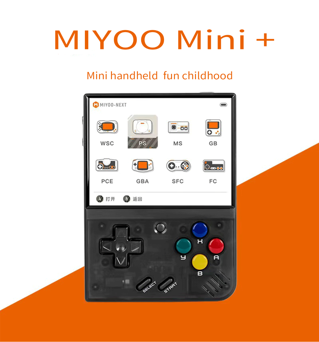 Console portatile per giochi retrò MIYOO Mini Plus, schermo IPS da 3,5 pollici, leggera, videogiochi classici compatti