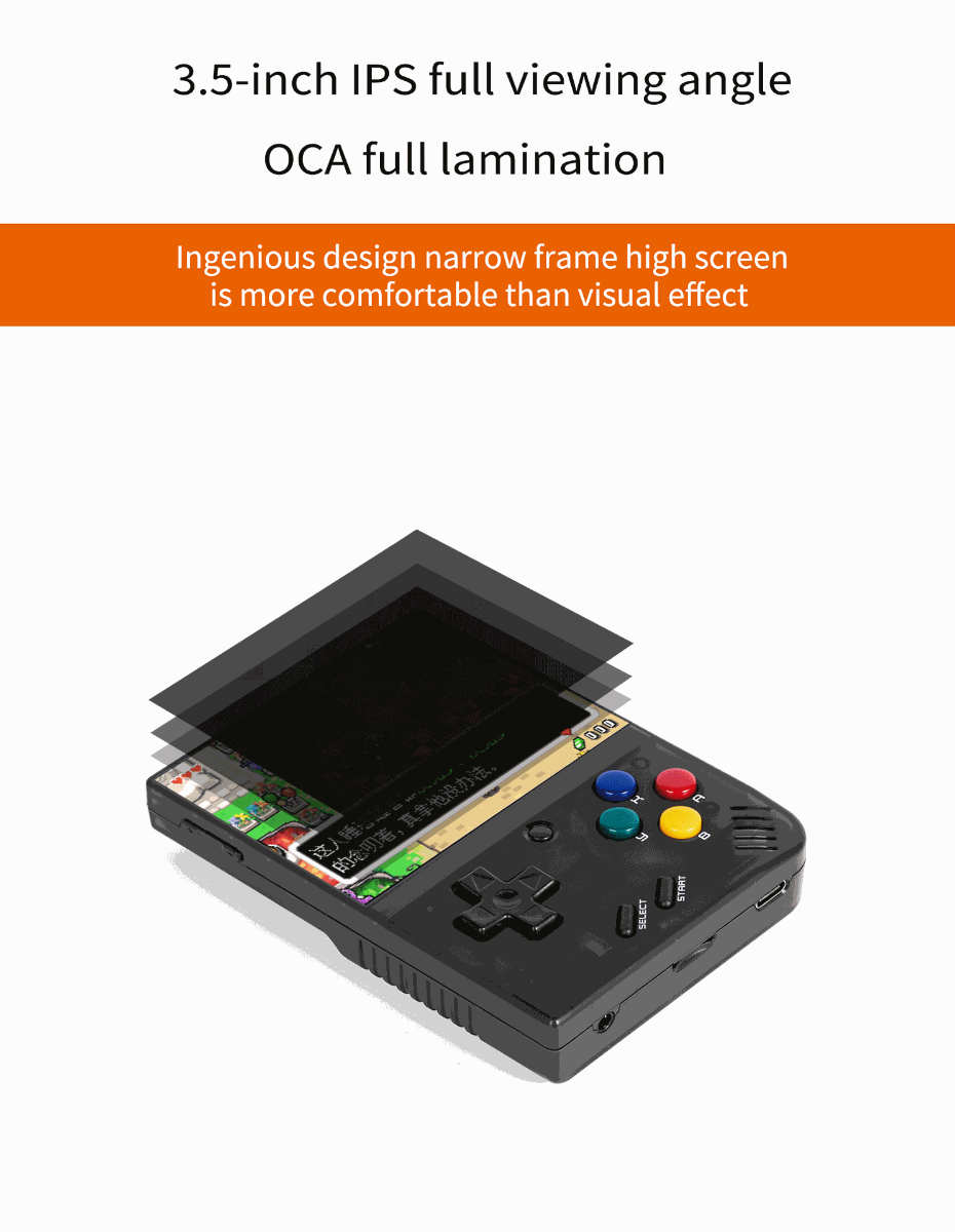 Console portatile per giochi retrò MIYOO Mini Plus, schermo IPS da 3,5 pollici, leggera, videogiochi classici compatti