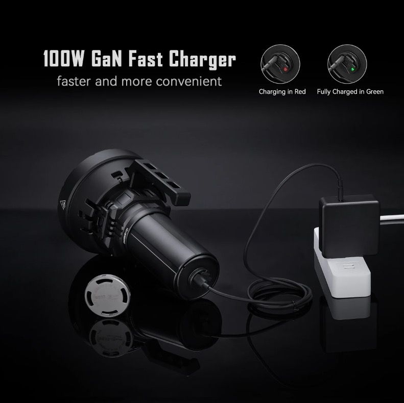 IMALENT MS32 200000 Lumen LED Torcia ad Alta Potenza con Modalità di Illuminazione Multiple per Avventure all'Aperto