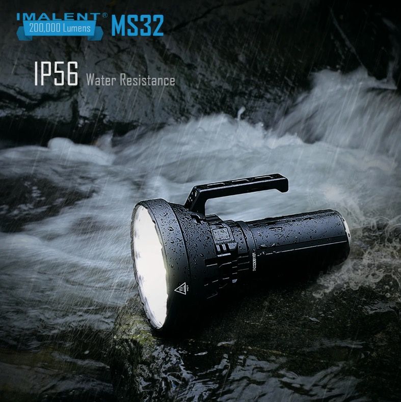 IMALENT MS32 200000 Lumen LED Torcia ad Alta Potenza con Modalità di Illuminazione Multiple per Avventure all'Aperto