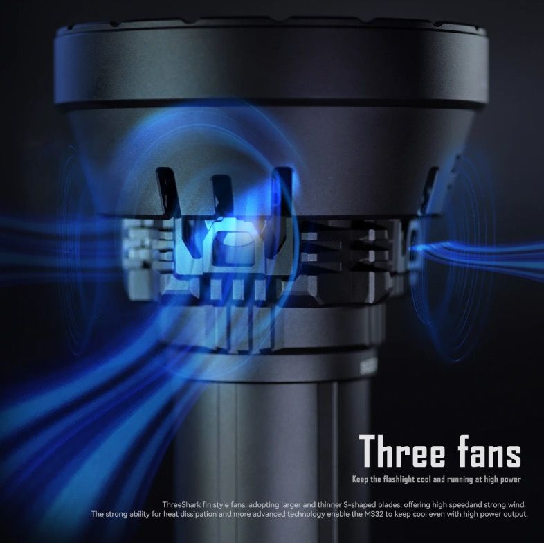 IMALENT MS32 200000 Lumen LED Torcia ad Alta Potenza con Modalità di Illuminazione Multiple per Avventure all'Aperto