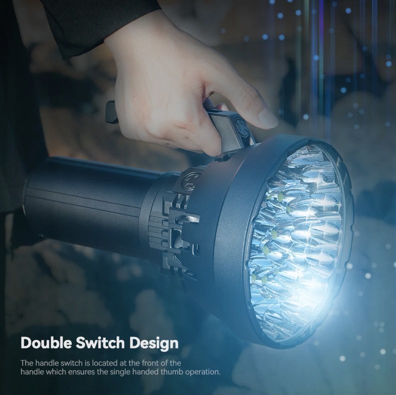 IMALENT MS32 200000 Lumen LED Torcia ad Alta Potenza con Modalità di Illuminazione Multiple per Avventure all'Aperto