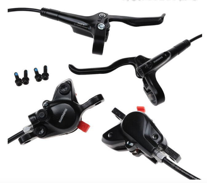 Freno Shimano MT200 freno a disco idraulico MTB E-bike compatibilità universale e installazione versatile per sicurezza controllo leggerezza e durabilità su percorsi impegnativi nero