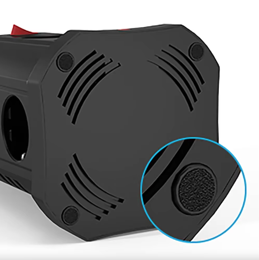 XT-G3211 Multipresa Ciabatta Elettrica Protezione Sovratensione 4000W 16A con USB e Luce Notturna, Multi-Plug Presa EU