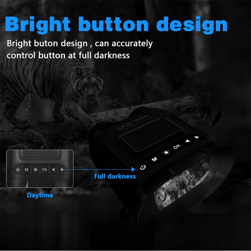 Binocolo DT29 Visione Notturna Infrarossi 850nm 1080P HD Zoom Digitale 8X per Osservazione Fauna Selvatica e Visione delle Stelle Perfetto per Attrezzatura Outdoor