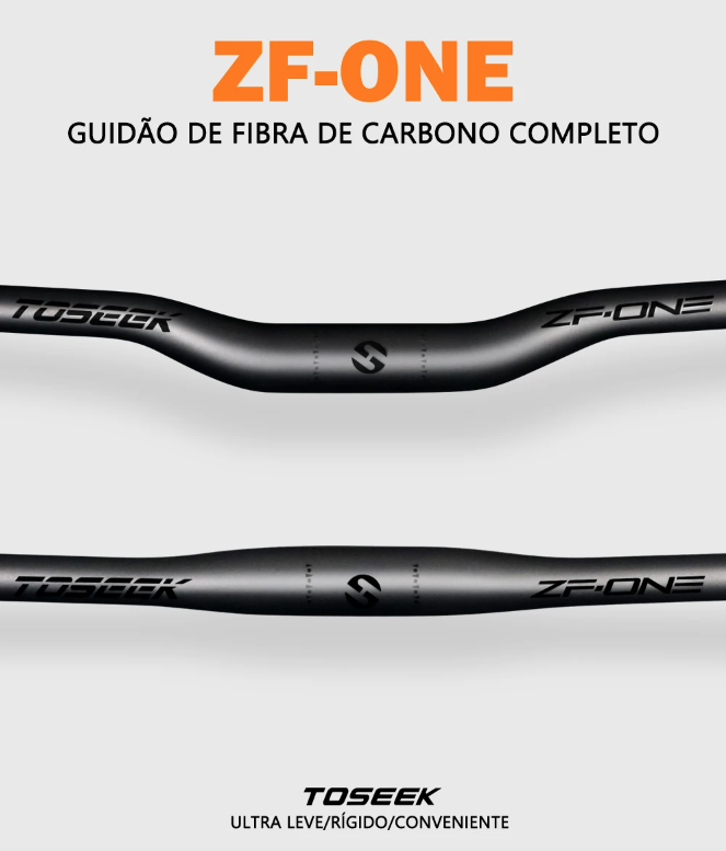 TOSEEK ZF-ONE Manubrio MTB in carbonio 31.8mm Leggero Nero Opaco 580mm 760mm Design ergonomico Qualità premium