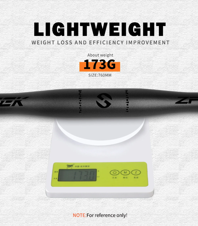 TOSEEK ZF-ONE Manubrio MTB in carbonio 31.8mm Leggero Nero Opaco 580mm 760mm Design ergonomico Qualità premium