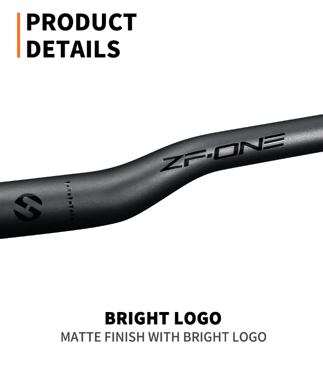 TOSEEK ZF-ONE Manubrio MTB in carbonio 31.8mm Leggero Nero Opaco 580mm 760mm Design ergonomico Qualità premium