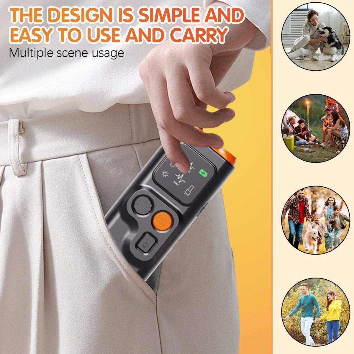 Bark Guard Anti Abbaio Ultrasuoni per Cani con Display HD Torcia LED - Addestramento & Controllo Comportamento