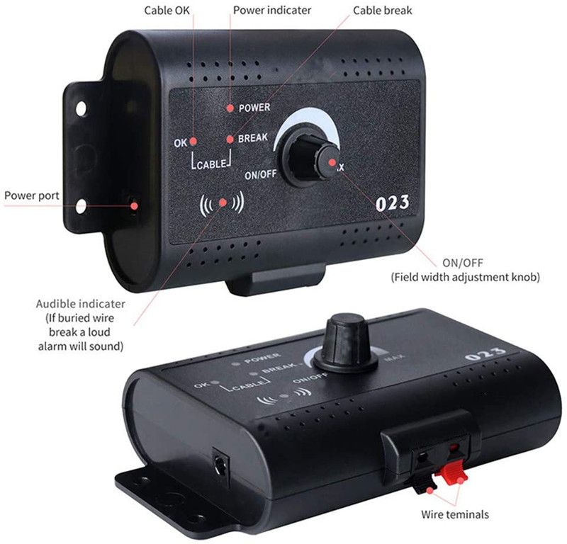 Recinzione elettrica per animali design invisibile e area regolabile per addestramento cani all'aperto soluzione ideale per sicurezza e libertà del tuo amico a quattro zampe