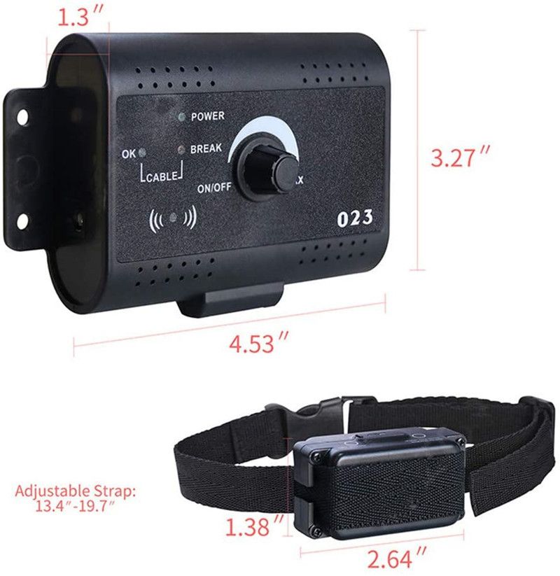 Recinzione elettrica per animali design invisibile e area regolabile per addestramento cani all'aperto soluzione ideale per sicurezza e libertà del tuo amico a quattro zampe