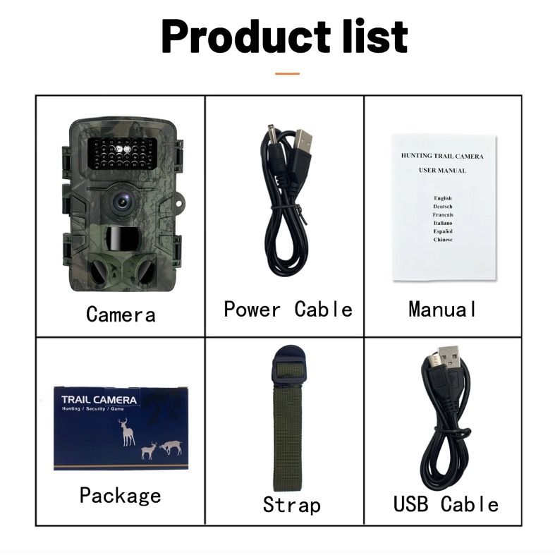 Fotocamera da trail PR700 con visione notturna a infrarossi e trigger rapido per monitoraggio della fauna selvatica e sicurezza domestica