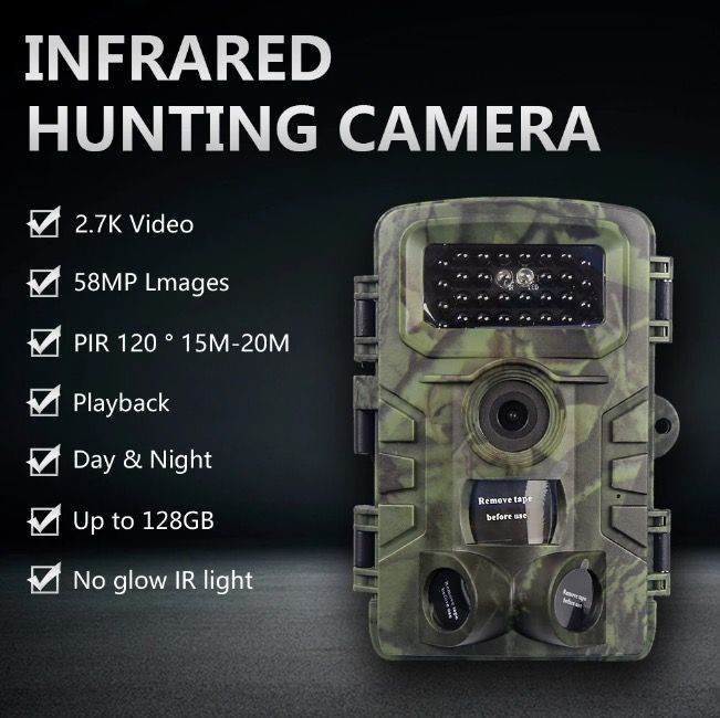 Fotocamera da trail PR700 con visione notturna a infrarossi e trigger rapido per monitoraggio della fauna selvatica e sicurezza domestica