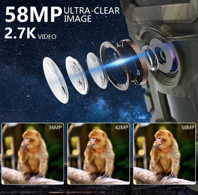 Fotocamera da trail PR700 con visione notturna a infrarossi e trigger rapido per monitoraggio della fauna selvatica e sicurezza domestica
