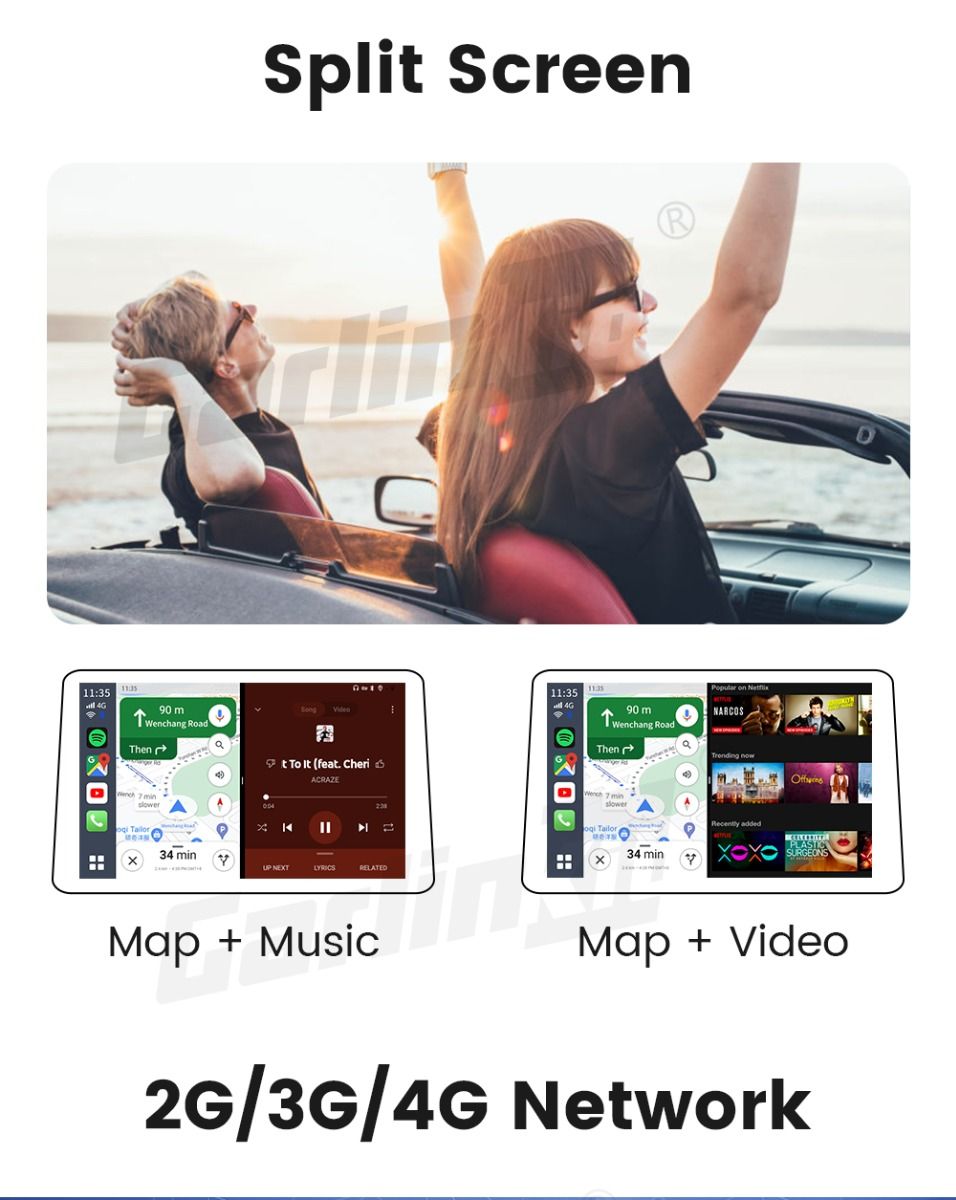 CarlinKit CarPlay Ai Box QCM6125 Android 12 Streaming Box 8G 128G Connettività Wireless Compatibile CarPlay OEM IPTV Netflix Trasforma Infotainment Auto con Intrattenimento Illimitato
