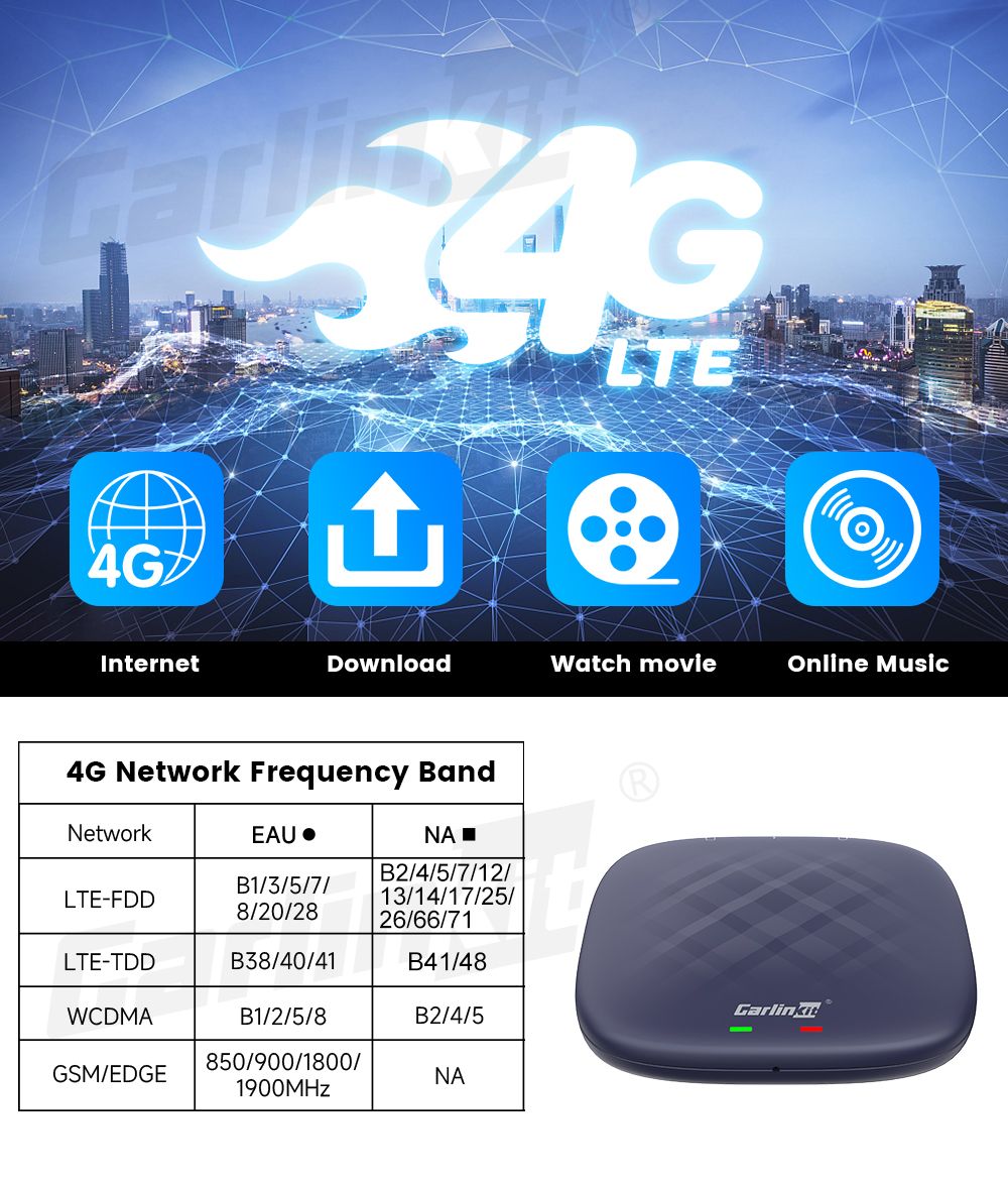 CarlinKit CarPlay Ai Box QCM6125 Android 12 Streaming Box 8G 128G Connettività Wireless Compatibile CarPlay OEM IPTV Netflix Trasforma Infotainment Auto con Intrattenimento Illimitato