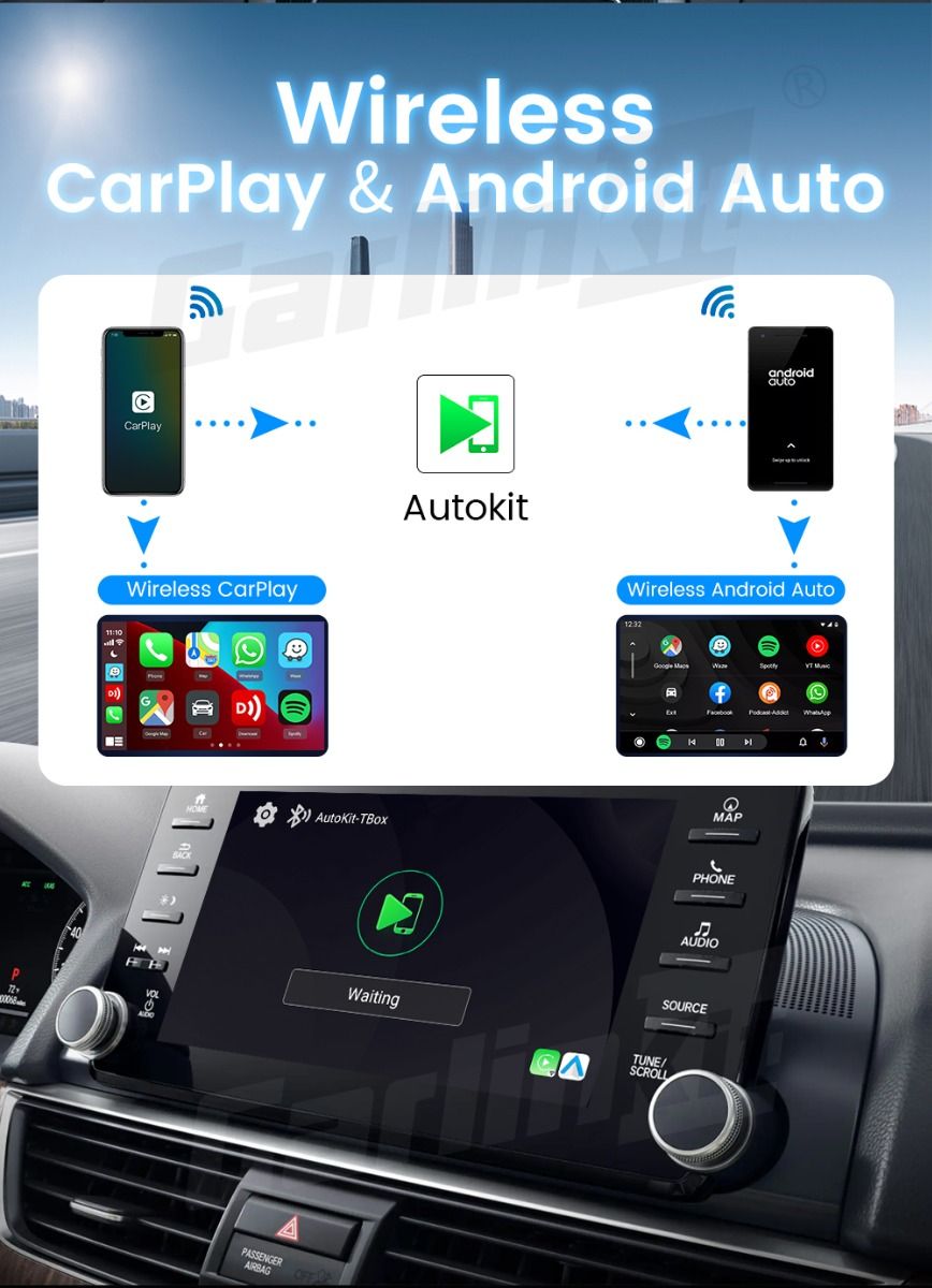 CarlinKit CarPlay Ai Box QCM6125 Android 12 Streaming Box 8G 128G Connettività Wireless Compatibile CarPlay OEM IPTV Netflix Trasforma Infotainment Auto con Intrattenimento Illimitato