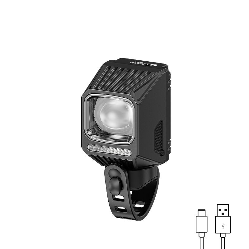 SMILING SHARK EVO1700 Faro per bicicletta LED ricaricabile USB-C impermeabile multimodale