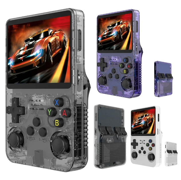 R36S Console di gioco portatile retrò con schermo da 3,5 pollici, 10000 giochi classici, sistema Linux, gaming portatile