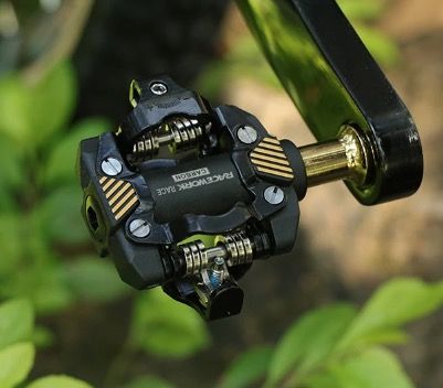 Pedale RACEWORK MTB Autobloccante SPD Durevole Leggero in Carbonio Cromo Acciaio per Mountain Bike Trail Riding