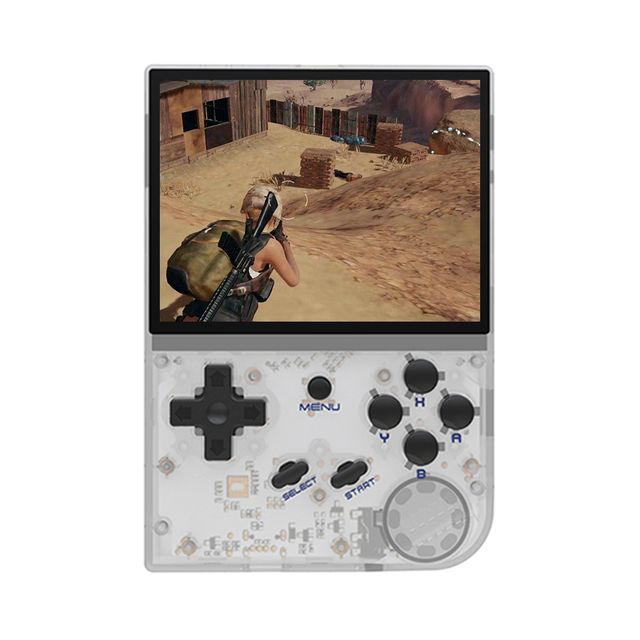 ANBERNIC RG35XX Console portatile retrò per giochi 3.5 pollici IPS touchscreen CPU quad-core display vivido bianco