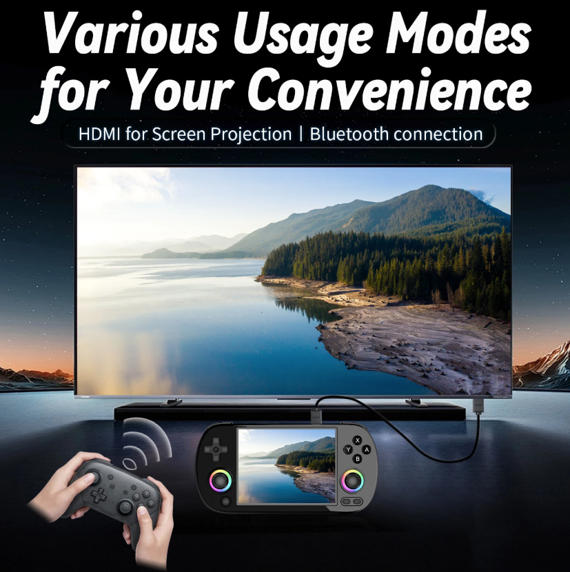 ANBERNIC RG40XX H Retro Gaming Portatile | Console Linux 4.0" IPS | 3200mAh