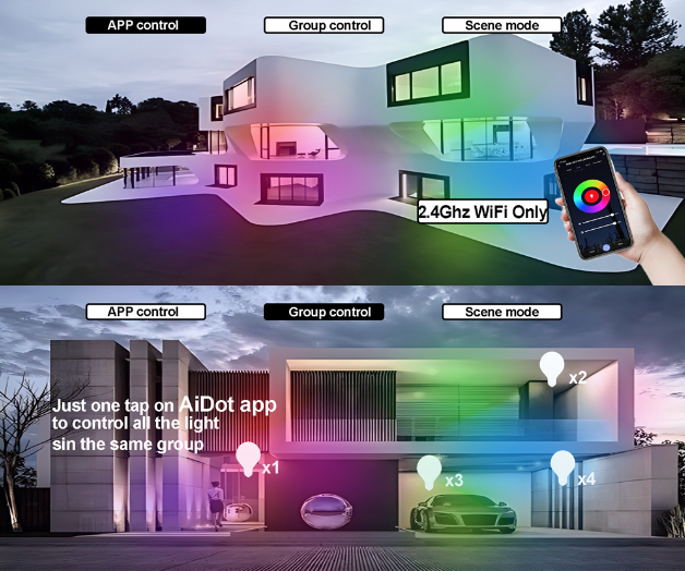 24W Tuya Zigbee Plafoniera Smart Wifi Lampada da soffitto a Led per Soggiorno Controllo Vocale Alexa Illuminazione Versatile ed Efficiente Decorazione della Casa Moderna