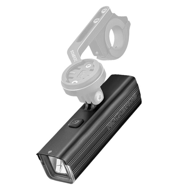 ROCKBROS RHL-1000LUMEN Luce anteriore per bici con 1000 lumen alta luminosità antipioggia ricaricabile Type-C ideale per ciclismo notturno e ciclisti di montagna robusta e versatile