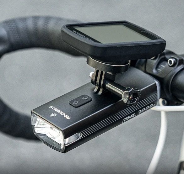 ROCKBROS RHL3000 luce bici anteriore 3000 lumen alta luminosità 10000mAh impermeabile MTB ciclismo su strada torcia elettrica ciclismo notturno accessori ciclismo regolazioni