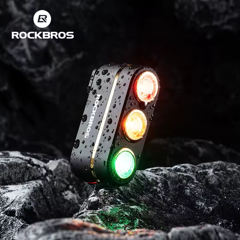 ROCKBROS Smart Luce Posteriore Bici con Sensore Freno | IP64 Impermeabile | Type-C | Sicurezza Ciclismo