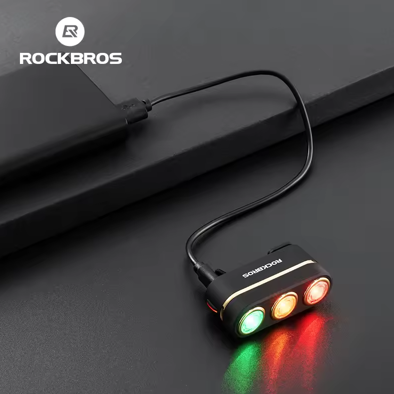 ROCKBROS Smart Luce Posteriore Bici con Sensore Freno | IP64 Impermeabile | Type-C | Sicurezza Ciclismo
